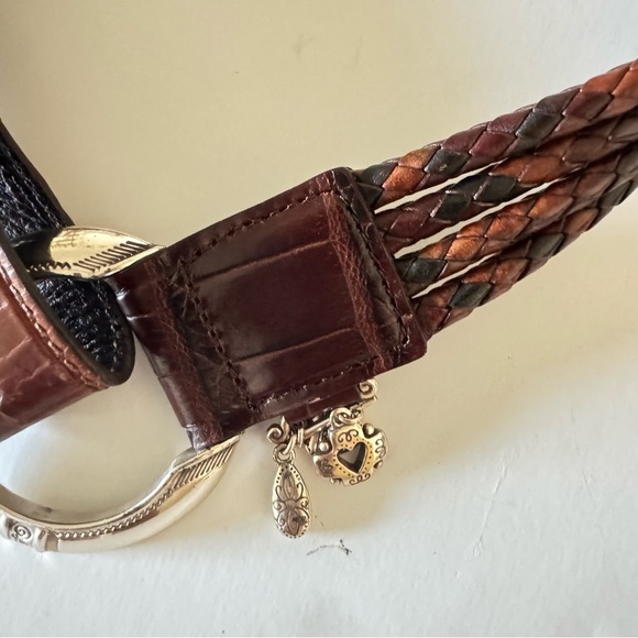 Brighton Leather Brown Belt B20378 size 32 - Picture 2 of 5